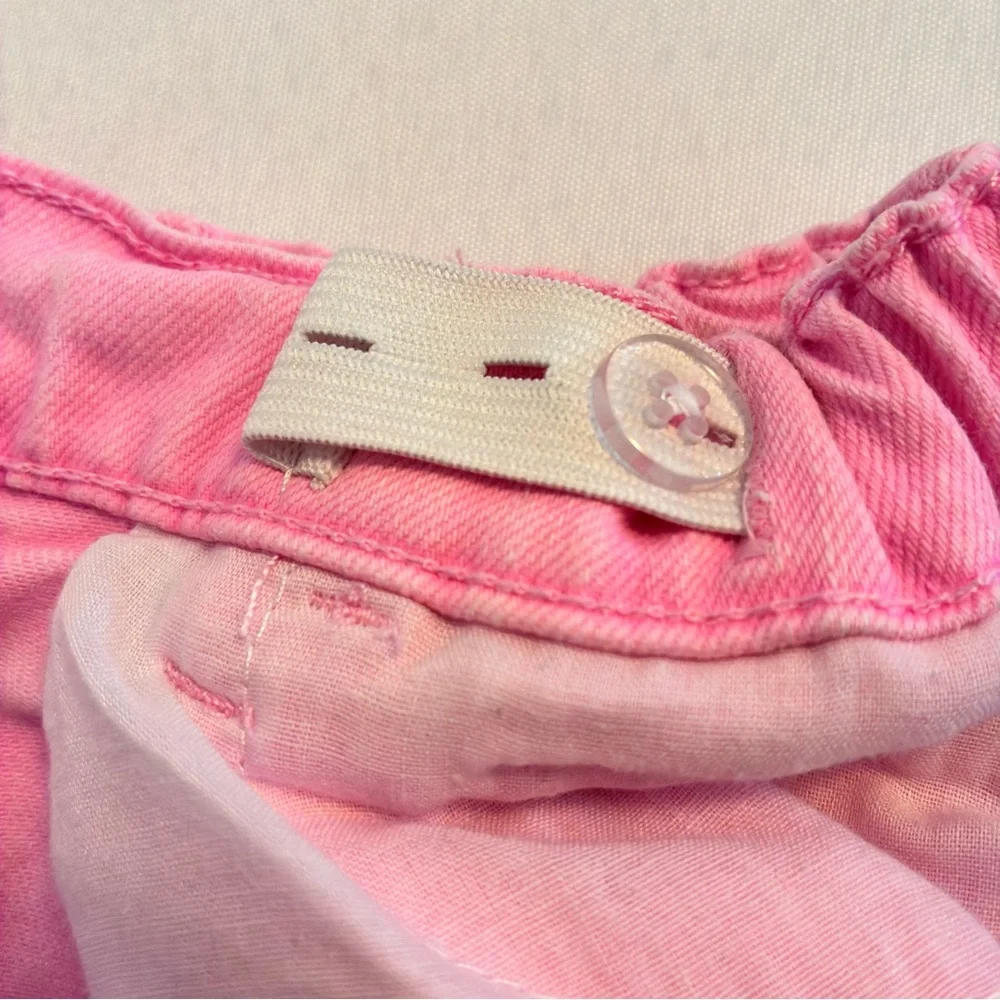 OshKosh B'gosh Toddler Girl's Shorts Pink Denim & Lemon Print Sun Short Size 3T